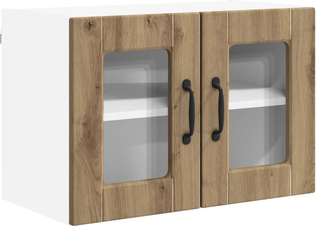 vidaXL Dulap de bucătărie cu raft Stejar Artizanal 60 x 31 x 40 cm