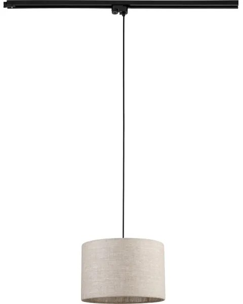 Lustră pe cablu pentru sistem de șină TRACER 1xE27/15W/230V d. 30 cm negru/gri