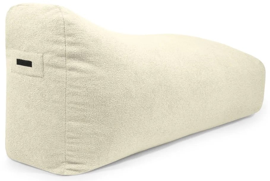 Fotoliu bean bag maro cu tapițerie din țesătură bouclé Snug Long 140 – SLOWDOWN