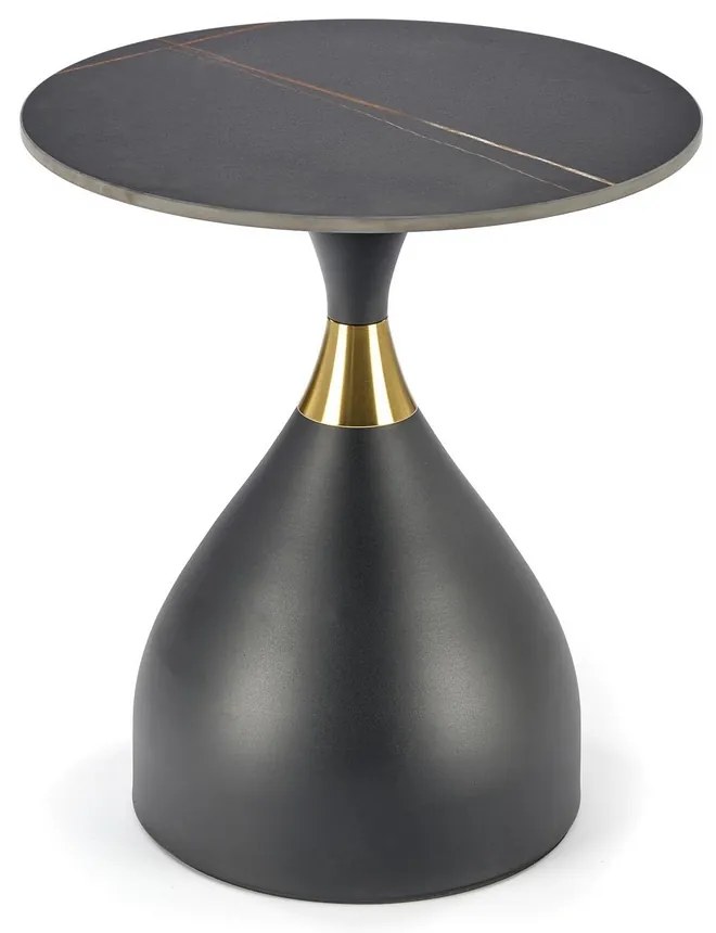 Masa de cafea Scalita, neagra/aurie