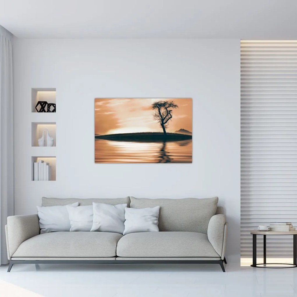 Tablou - Copaci pe insulă (90x60 cm)