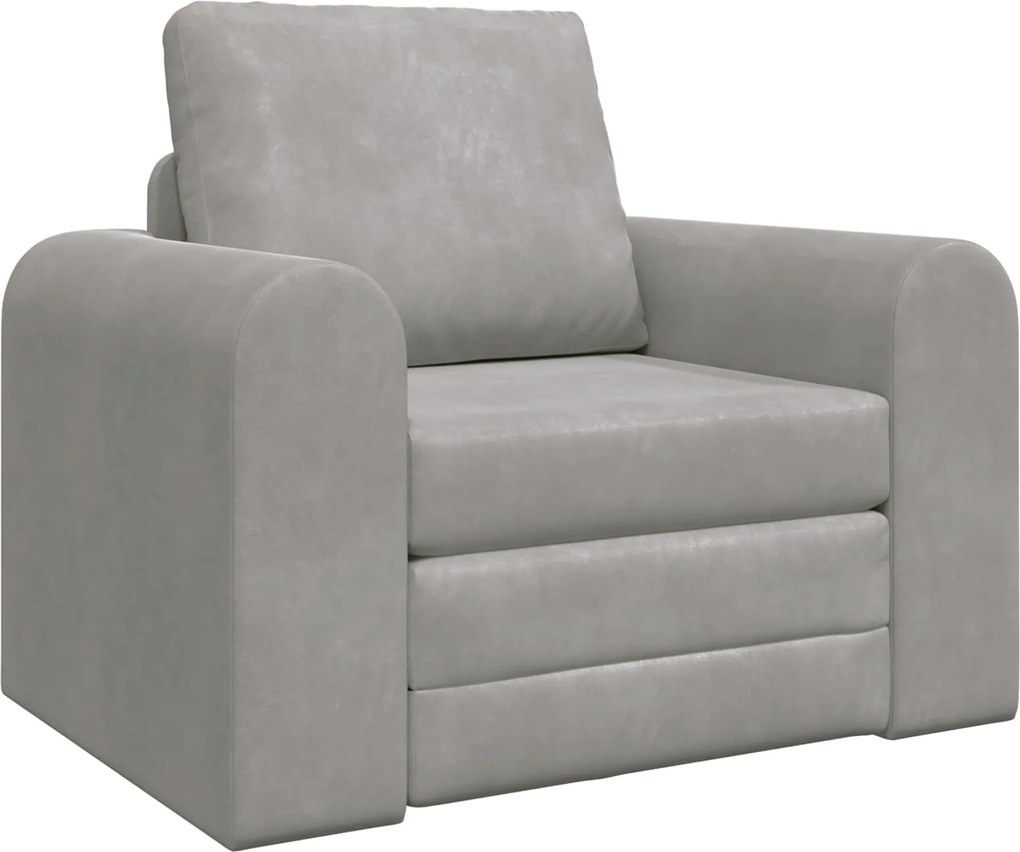 vidaXL Pat canapea Gri deschis 98 x 71 x 83 cm Catifea