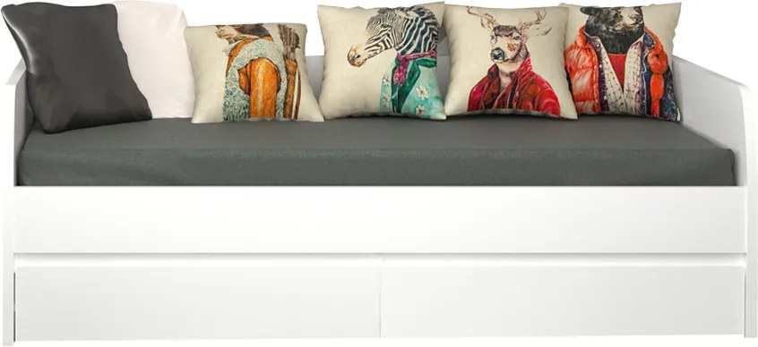 Pat 2S, 90x200 alb, ERODIN