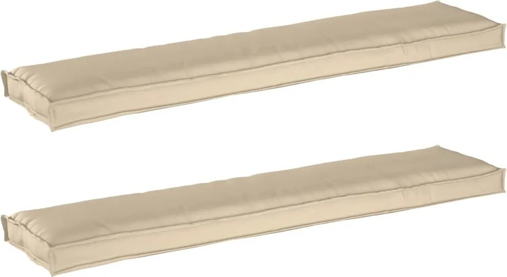 vidaXL Set de perne pentru palet 2 pcs Bej 180 x 40 x 8 cm