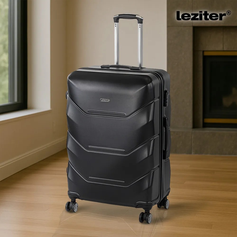 TraveLux Max X gurulós bőrönd szett fekete