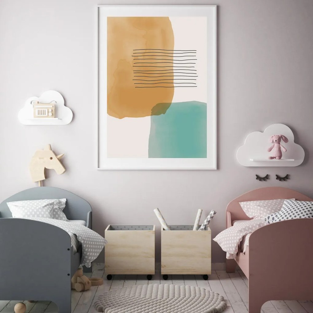 Poster - Abstracție pictată (A4)