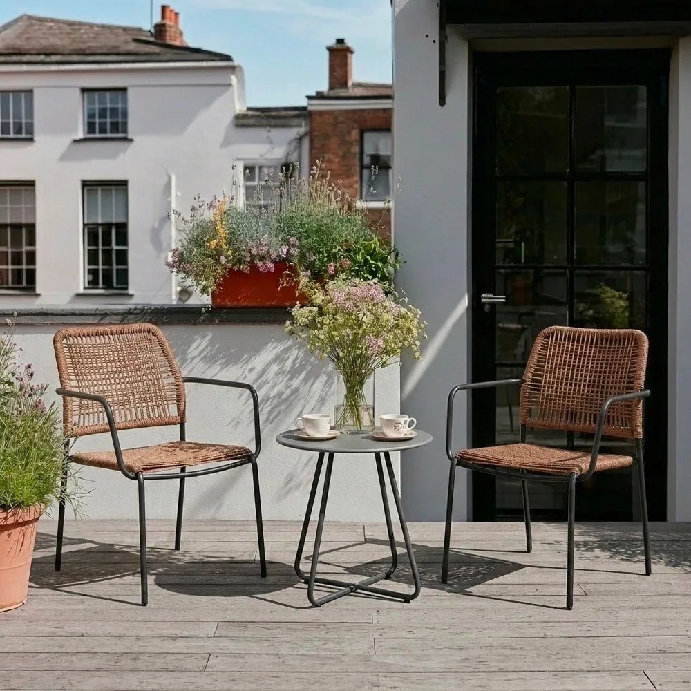 Măsuță de grădină rotundă din oțel ø 45 cm Jable – Bizzotto