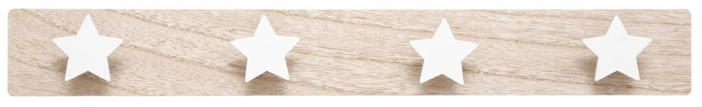 Umeraș pentru copii cu stele albe, 4 cârlige