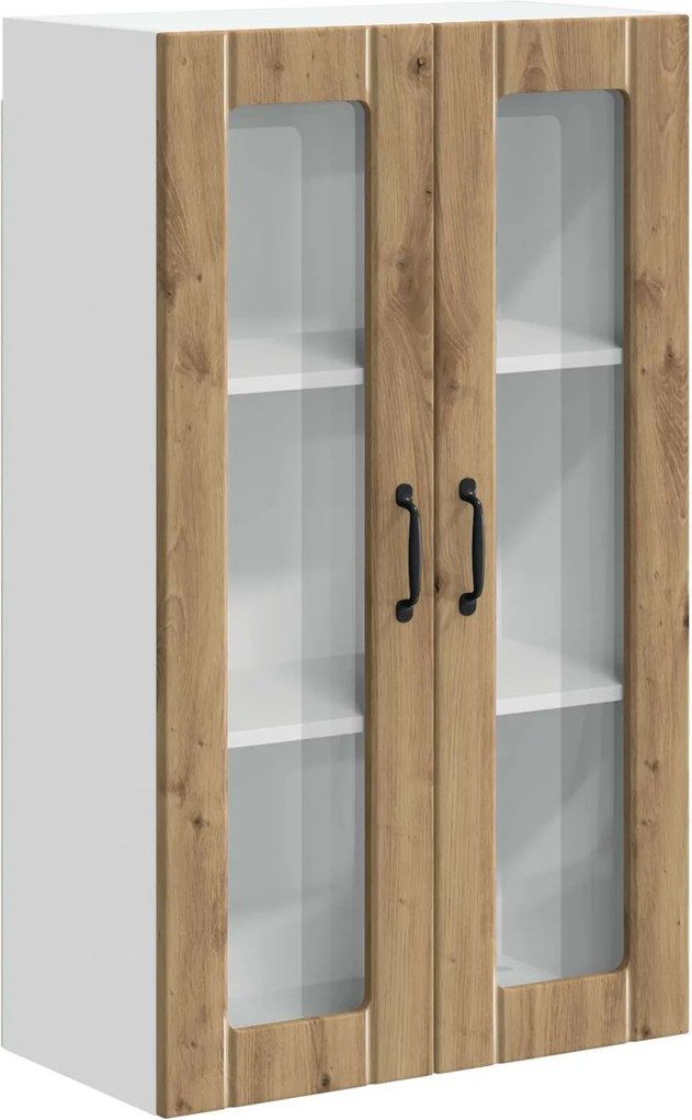 vidaXL Dulap suspendat de bucătărie Stejar Artizanal 60 x 31 x 100 cm