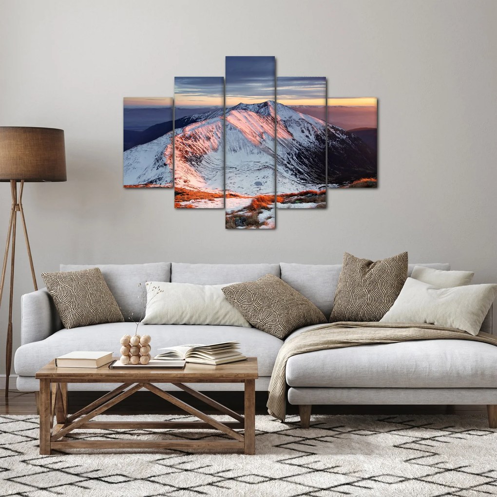 Tablou - Panoramă montană de iarnă II. (150x105 cm)
