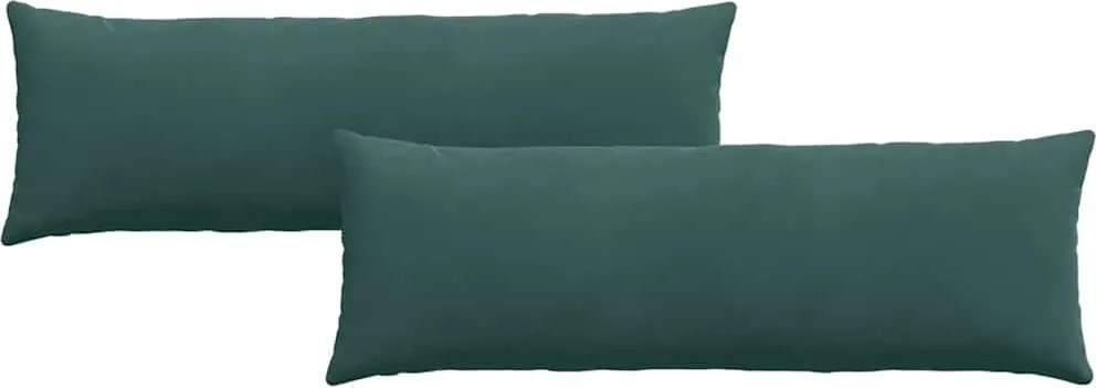 vidaXL Perne pentru canapea 2 pcs Verde închis 120 x 40 cm