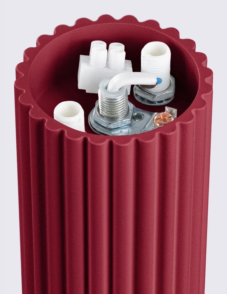 Plafonieră burgundy cu abajur din sticlă ø 12 cm Orbital – Sollux