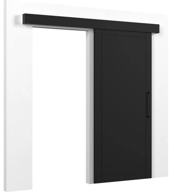 Usa glisanta cu mecanism softclose, 204x90 cm, Charlise, Eltap (Culoare: Alb)