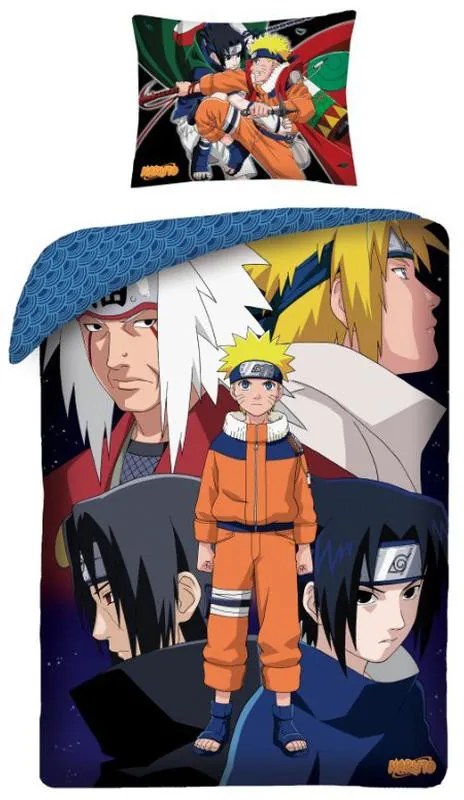 Naruto Past husa de pat 140×200cm, 70×90 cm