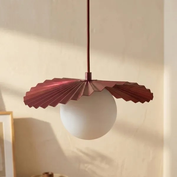 Lustră pe cablu FLORA 1xG9/8W/230V roșie