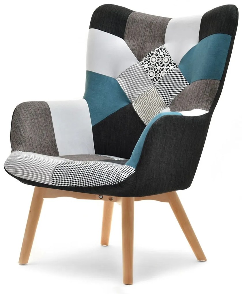 Fotoliu Nutri (patchwork + fag). Promo -19%. 1110349