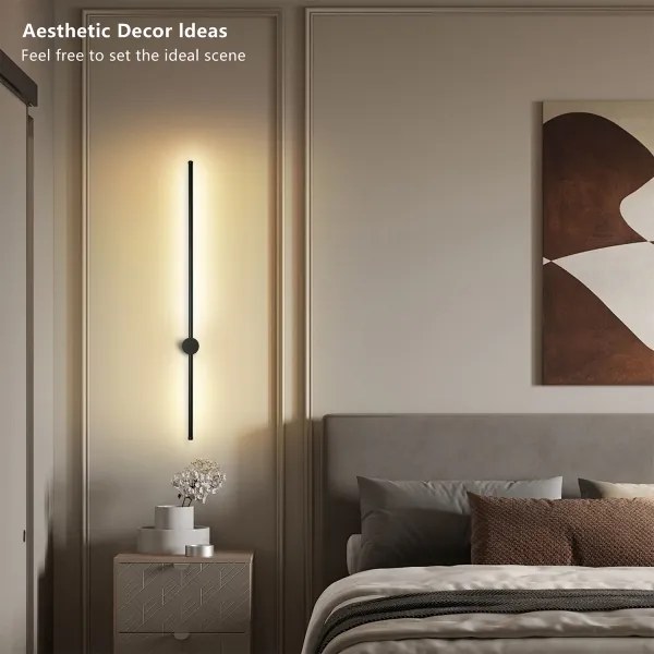 Brilagi - Aplica LED de exterior AURA, 20W, 230V, 4000K, IP54, negru