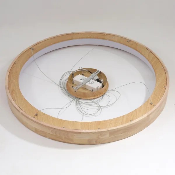 Brilagi - Lustră suspendată pe cablu FALCON WOOD LED/60W/230V 3000/4000/6000K 80 cm din lemn