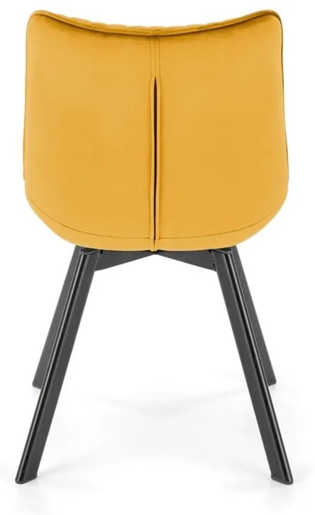 Scaun K520 velvet mustariu