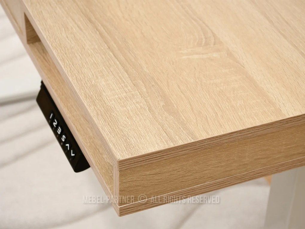 Masă PC Osto 120 (sonoma + alb). 1109831