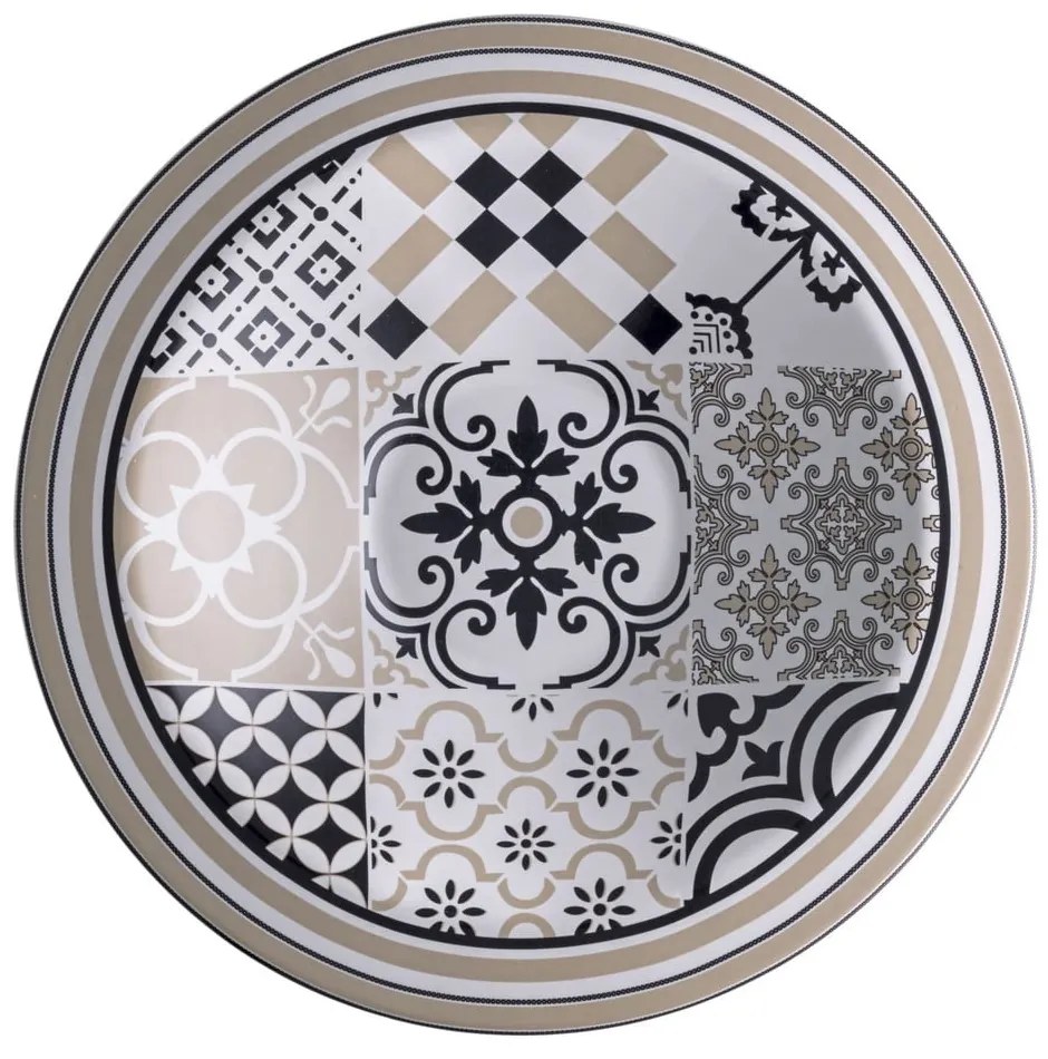 Farfurie adâncă din gresie ceramică Brandani Alhambra II., ø 30 cm