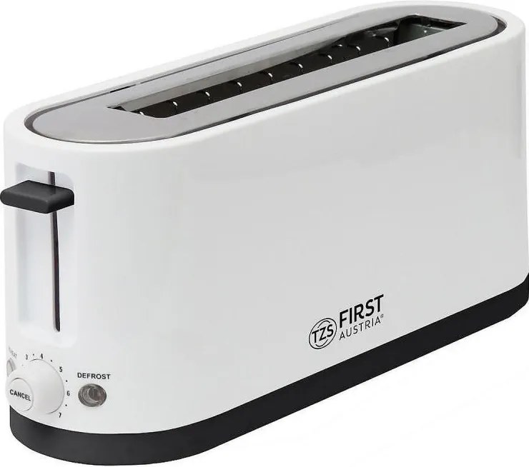Prajitor de paine First Austria FA-5368-4, 900 W, Functie de decongelare, 38 cm, Alb