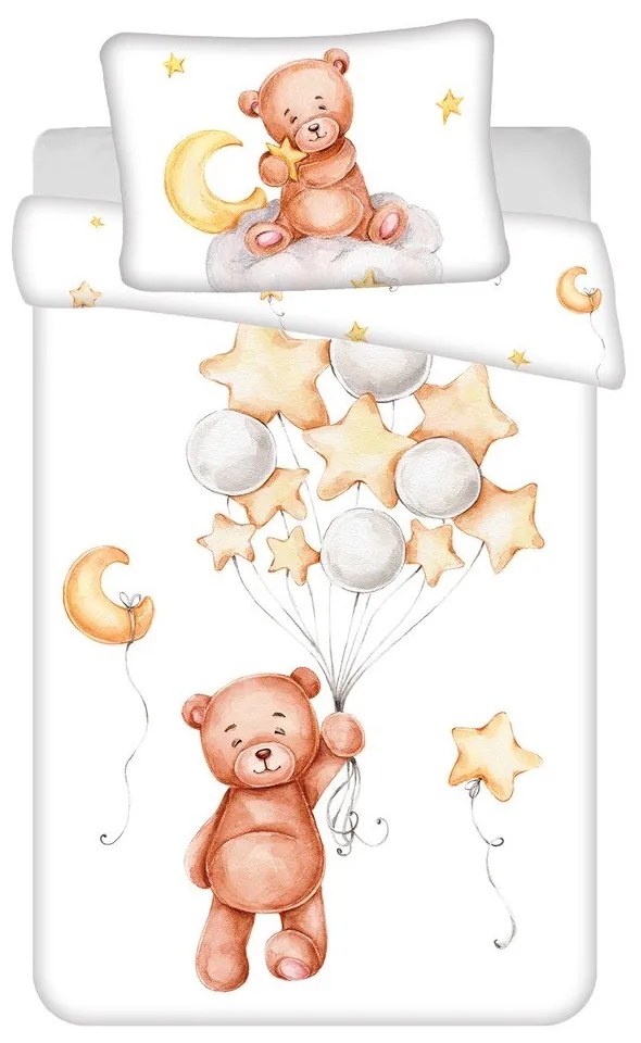 Lenjerie de pat pentru copii din bumbac pentru pătuț 100x135 cm Medvídek "Cute" – Jerry Fabrics