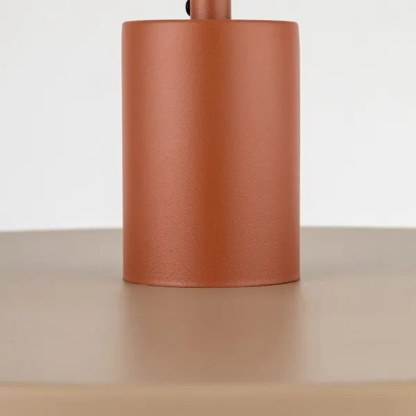 Lustră pe cablu SILA 1xE27/15W/230V d. 40 cm bej/cărămidă