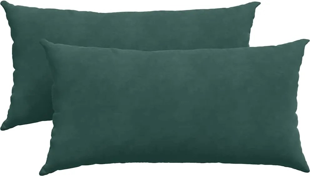 vidaXL Perne pentru canapea 2 pcs Verde închis 80 x 40 cm