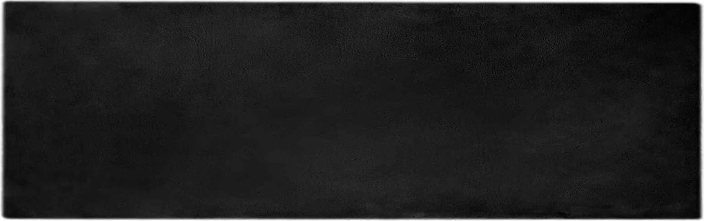 vidaXL Covor din de iepure sintetic antiderapant Olite Negru Poliester