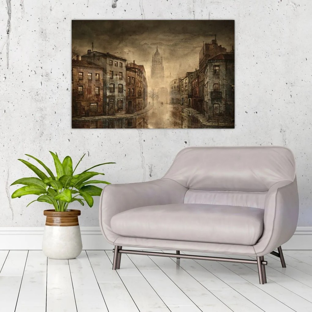 Tablou - Pictura orașului (90x60 cm)