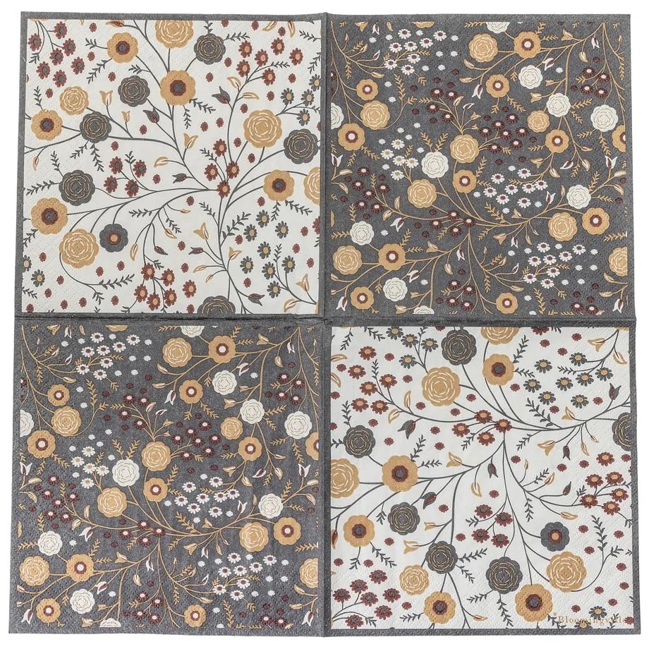 Șervețele 20 buc. din hârtie 33x33 cm Eydis – Bloomingville