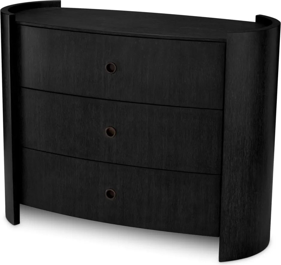 Comoda LUX Furnir Stejar Gri Carbune, Splendora