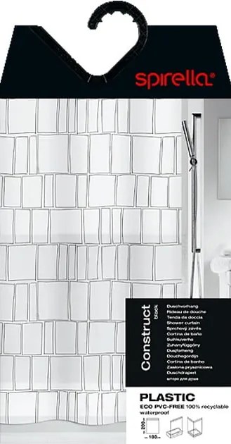 Perdea de duș 180x200 cm Construct – Spirella