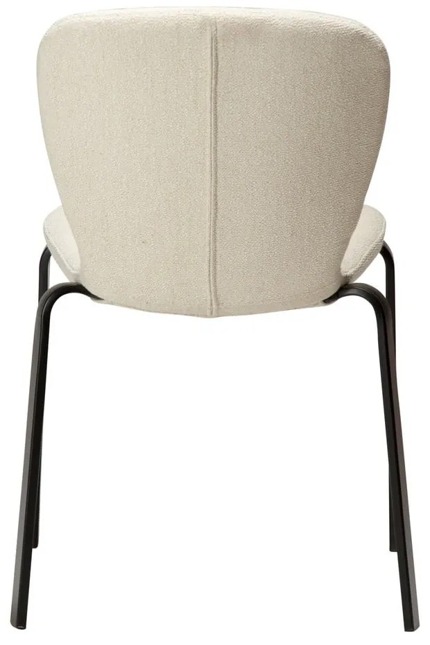 Scaun de dining crem tapițat Heap – DAN-FORM Denmark