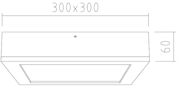 Plafonieră LED QUADRA LED/24W/230V stejar APLED