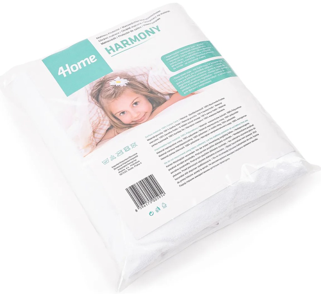 Protector impermeabil de saltea 4Home, Harmony, 90 x 220 cm