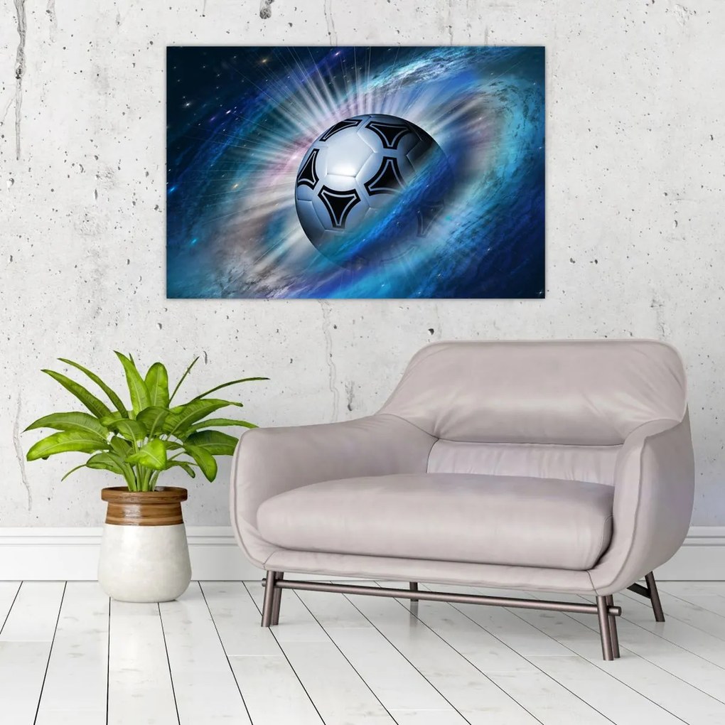 Tablou - Fotbal în spațiu (90x60 cm)