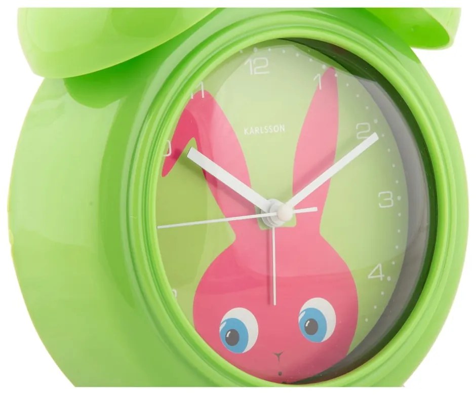 Ceas deșteptător pentru copii ø 15 cm Peekaboo Bunny – Karlsson