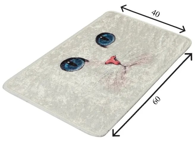 Covoraș de baie crem 40x60 cm Blue Eyes – Foutastic