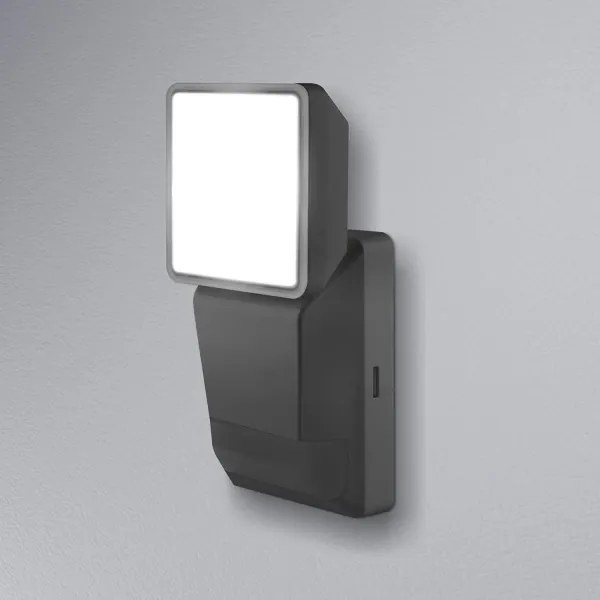 Aplică LED de exterior cu senzor SPOT LED/8W/230V IP55 neagră Ledvance