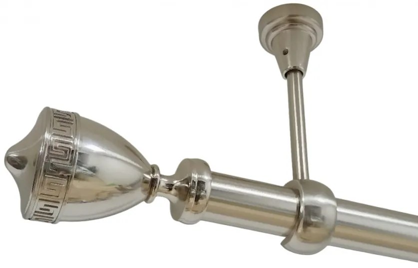 Galerie fara inele tavan versus 25 mm inox (Alege marime: 300 cm)