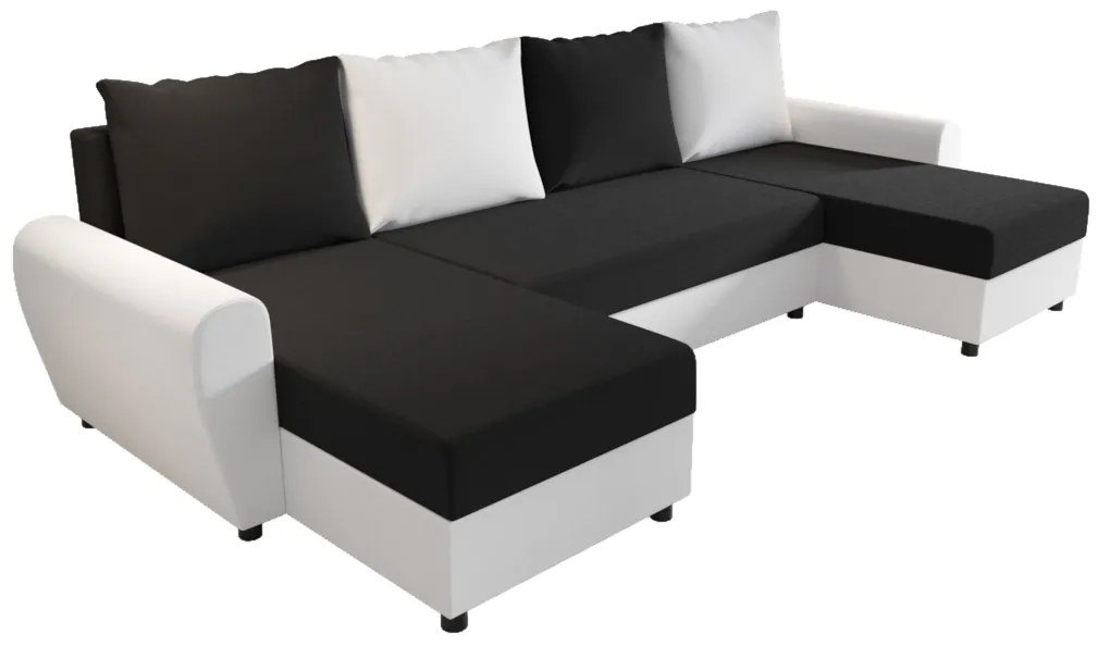 Colțar în formă de U Fleur U (Alb + Negru). 1057069