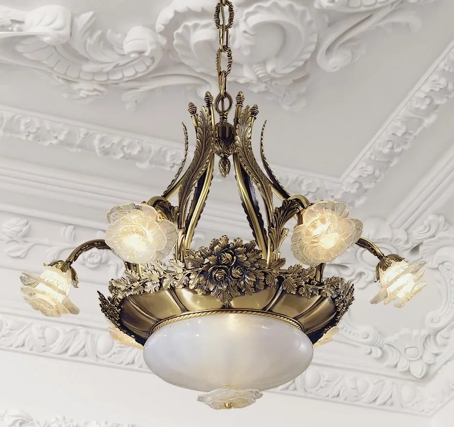 Candelabru design floral LUX realizat manual Rose