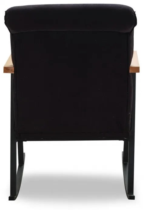 Scaun balansoar Yoka, Futon, 86x60x96 cm, metal, negru