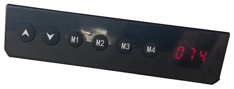 Birou reglabil electric TerrA2Y Black-cadru in Y / profil cadru negru (Dimensiune blat: 137x67 cm, Culoare blat: Alb 25mm)