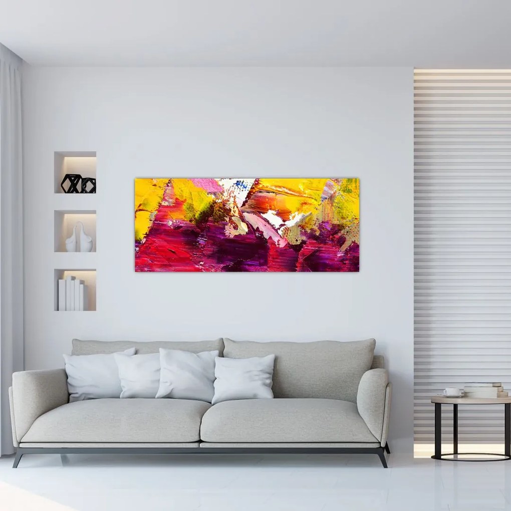 Tablou cu abstracție - pictura (120x50 cm), în 40 de alte dimensiuni noi