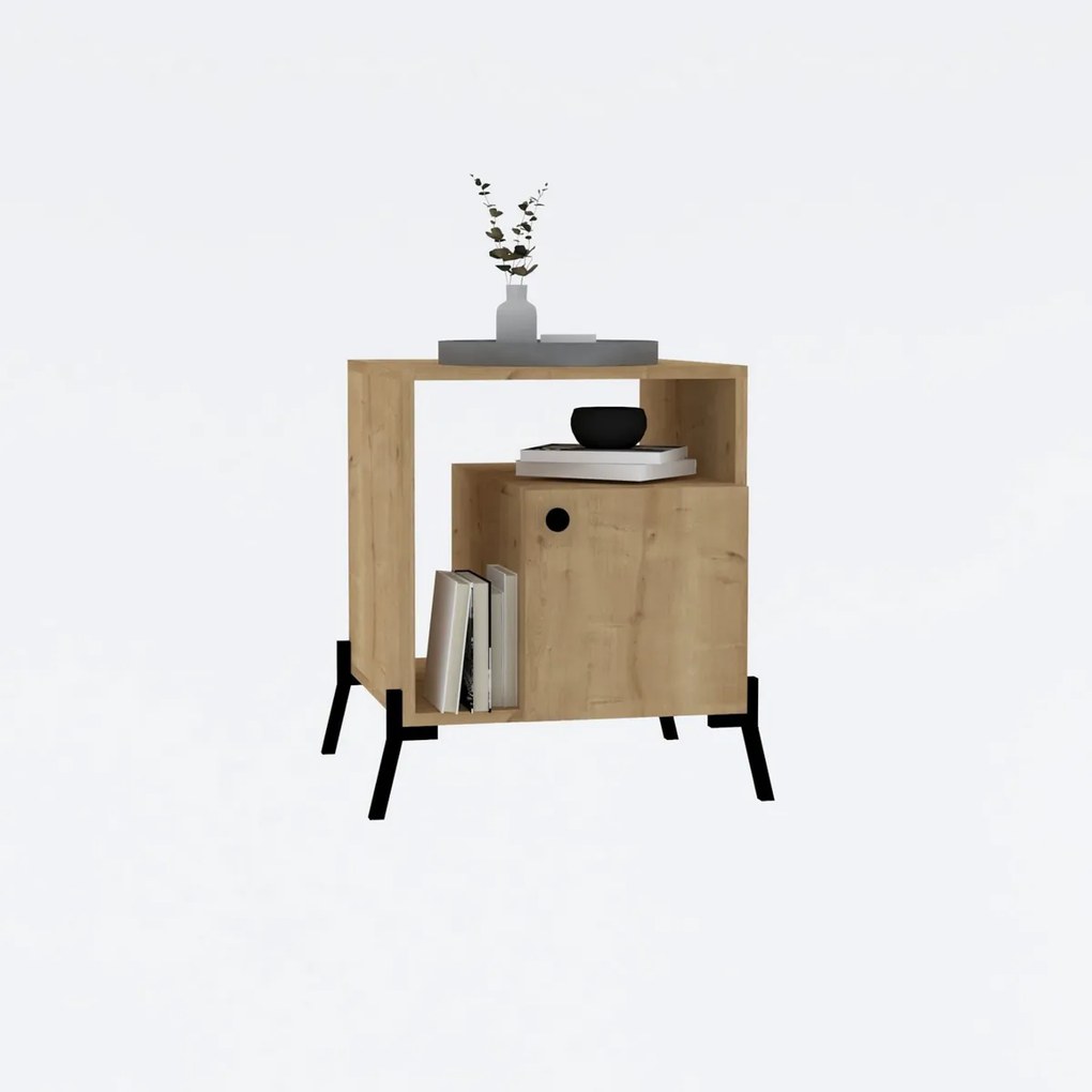 Măsuță de noptieră Hazal Oak
