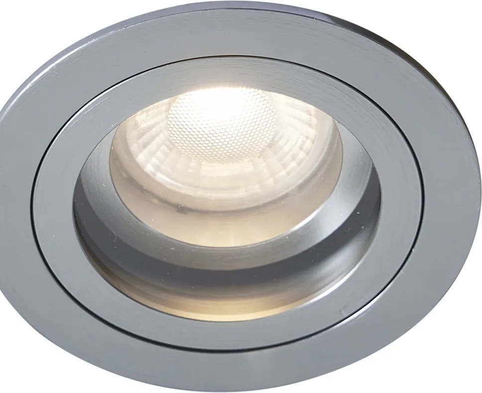 Spot încastrat modern Gunmetal reglabil IP44 - Chuck