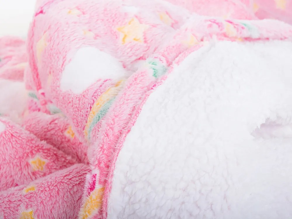 Zaparkorun Hanorac pentru copii care strălucește în întuneric - pink